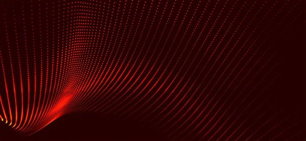Abstract Digital Wave Particles Futuristic Point Wave Technology Background Vector — 스톡 벡터