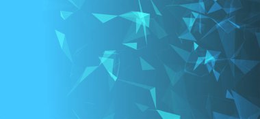 Renkli çokgen boşluk. Bağlantı noktaları ve çizgi yapısı. Dijital arka plan. Üçgen fütüristik iş duvar kâğıdı. Veri teknolojisi ve bilimsel çizim. 3D görüntüleme. Vektör İllüstrasyonu