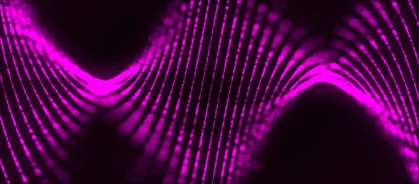 未来粒子波 摘要技术背景 大数据可视化 3D维斯特克伦 — 图库照片