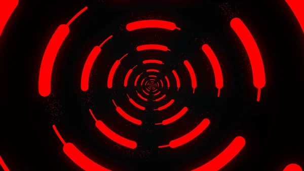 Гипнотическая Петля Вращения Светящийся Водоворот Абстрактный Цифровой Вихрь Вращающиеся Вихревые — стоковое фото