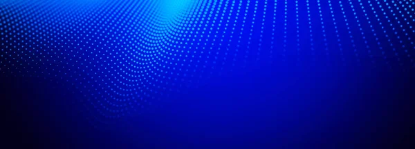 Digital Technology Background Dynamic Wave Glowing Points Colored Music Wave — Stock Photo, Image