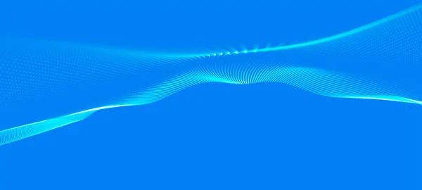 Abstract Digital Wave Particles Futuristic Point Wave Technology Background Vector — Archivo Imágenes Vectoriales