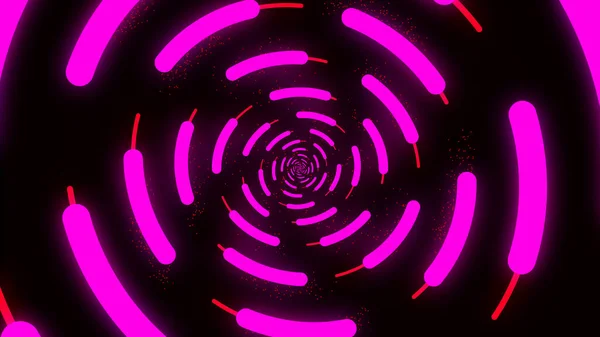 Гипнотическая Петля Вращения Светящийся Водоворот Абстрактный Цифровой Вихрь Вращающиеся Вихревые — стоковое фото