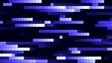 Satır arkaplanı. Renkli parlak çizgiler. Karelerden parlak çizgiler. Kusursuz döngülü soyut arkaplan animasyonu. Parlak çizgiler. Çok renkli bulanık geçiş. Renk farkı. 3 boyutlu görüntüleme. 4k animasyon.