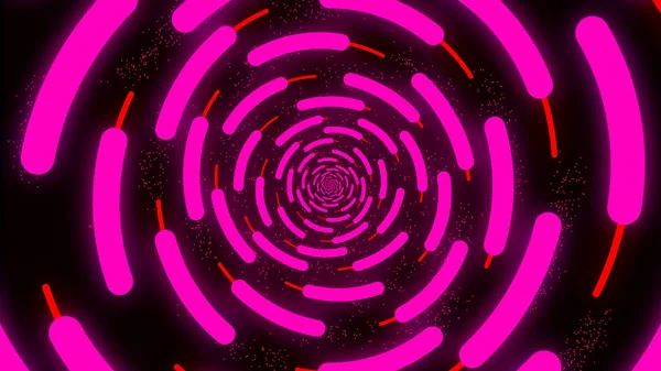 Hypnotic Looped Swirl Turning Luminous Whirlpool Abstract Digital Swirl Rotating — Stock Photo, Image