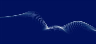 Abstract digital wave of particles. Futuristic point wave. Technology background vector. 3d.