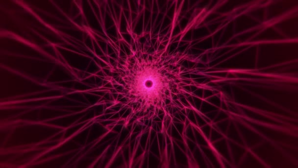 Motion Graphic Flying Digital Technologic Tunnel Render Abstract Digital Background — Videoclip de stoc