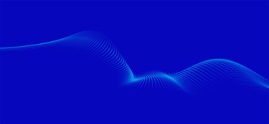 Abstract digital wave of particles. Futuristic point wave. Technology background vector. 3d.