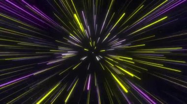 Radyal çizgilerin soyut geometrik arkaplanı. Veri tüneli. Patlayıcı yıldız. Hareket etkisi. Geçmişi. 4k animasyon.