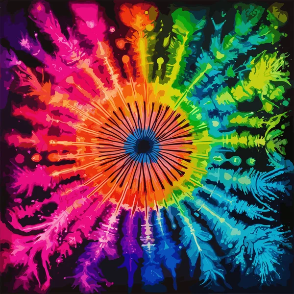Fondo Hippie Inconsútil Abstracto Colorido Imagen Color Para Verano Diseño — Archivo Imágenes Vectoriales