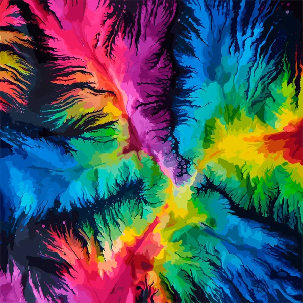 Sem Emenda Abstrato Colorido Hippie Fundo Imagem Colorida Para Verão — Vetor de Stock