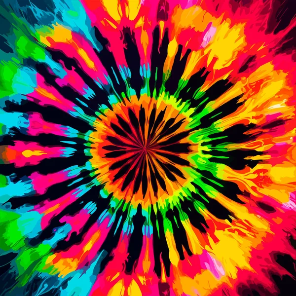 Fondo Hippie Inconsútil Abstracto Colorido Imagen Color Para Verano Diseño — Archivo Imágenes Vectoriales