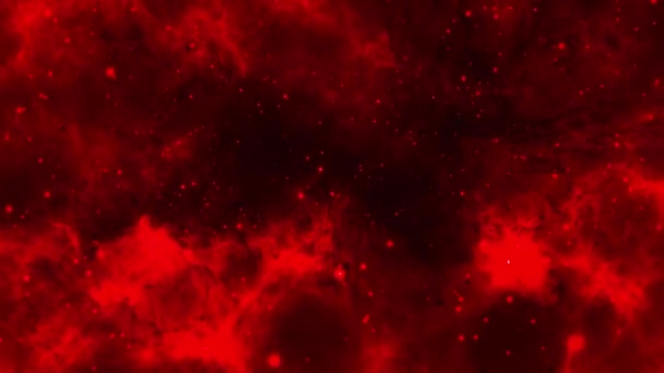 Universum Med Stjärnor Nebulosor Och Galax Blå Mörk Natthimmel Med — Stockvideo