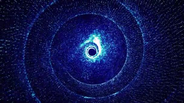 Vortex Énergie Boucle Hypnotique Liquide Vortex Rotatif Entonnoir Lumineux Spirale — Video
