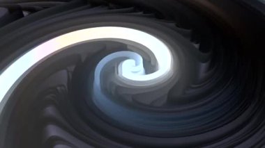 Parlayan neon spiralin soyut animasyon arkaplanı. İpek hipnotik dairesel girdap. 3 boyutlu görüntüleme. 4k animasyon.