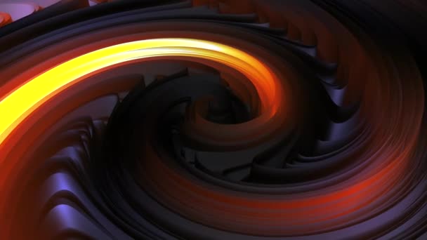 Fondo Creativo Color Abstracto Sonido Abstracto Fondo Oscuro Espiral Multicolor — Vídeos de Stock