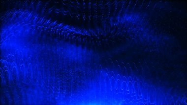 Teknolojik geçmiş. Soyut parçacıkların hareketi. Soyut dijital parçacık dalgası. Parçacıklardan gelen fütürist noktalı çizgiler. Ağ bağlantısı yapısı. 3B görüntüleme