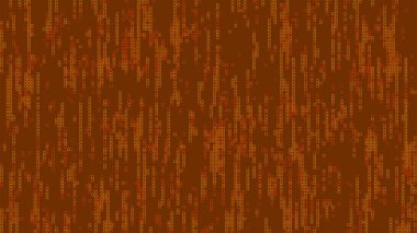 Soyut turuncu mozaik arka plan. Soyut renkli LED kareler arka plan. Teknoloji dijital kare turuncu renk arkaplanı. Turuncu piksel ızgara arka planı. Vektör illüstrasyonu