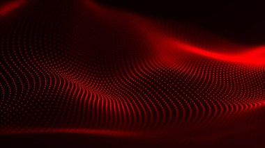 Gelecekçi parçacık dalgası. Soyut teknoloji geçmişi. Büyük veri görselleştirmesi. Üç Boyut.