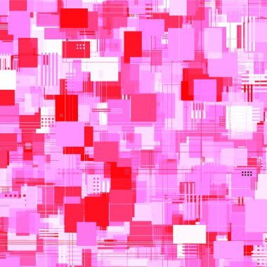 Soyut gelecek arka planı, noktalar ve çizgiler, kareler. Teknoloji geçmişi. Dijital geometrik arkaplan. Renkli çokgen boşluk. 3B vektör illüstrasyonu.