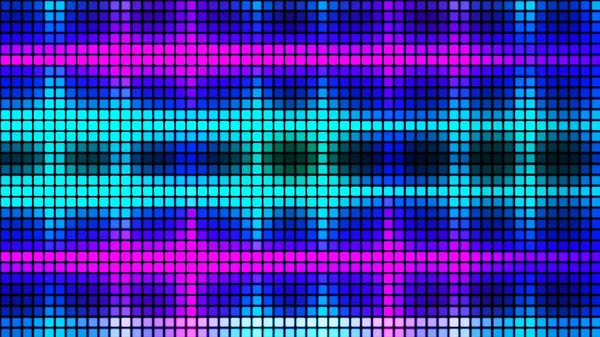 Colorful mosaic background in technology concept. Abstract colored LED squares. Technology digital square multicolored background. Bright pixel grid background. 3D rendering.