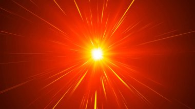 Abstract background with animation of moving lines. Magical flickering, luminous flying lines. Orange light stripes, speed lines, futuristic background. vector illustration