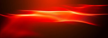 Soyut dijital parçacık dalgası. Teknoloji geçmişi. Gelecekçi nokta dalgası. Ağ bağlantısı yapısı. Sunum tasarım arka planı. Teknoloji ya da bilim afişi. 3d oluşturma