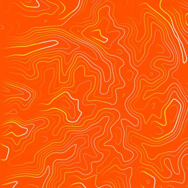 Şekillendirilmiş topoğrafik harita hatlar ve hatlarda yükseklik çizgisi. Koşullu coğrafi şema kavramı ve arazinin yörüngesi. Büyük boy olsun. resimleme