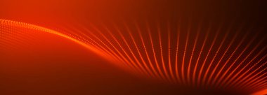 Soyut dijital parçacık dalgası. Teknoloji geçmişi. Gelecekçi nokta dalgası. Ağ bağlantısı yapısı. Sunum tasarım arka planı. Teknoloji ya da bilim afişi. 3d oluşturma