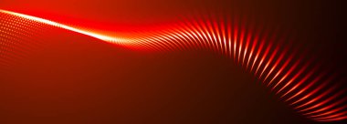 Soyut dijital parçacık dalgası. Teknoloji geçmişi. Gelecekçi nokta dalgası. Ağ bağlantısı yapısı. Sunum tasarım arka planı. Teknoloji ya da bilim afişi. 3d oluşturma