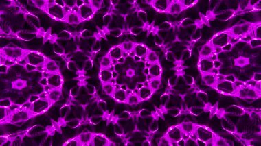 Soyut animasyon güzel çok renkli kaleydoskopik arka plan. Psikedelik renkli geometrik şekiller. Güzel çok renkli kaleydoskopik doku. 4K içinde eşsiz kaleydoskop tasarımı.