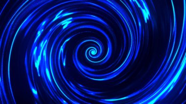 Sıvı hipnotik döngülü su girdabı. Güzel renkli girdap arka planı. Soyut dijital girdap. Sihirli girdap portalı. Parlak spiral. Vektör illüstrasyonu.
