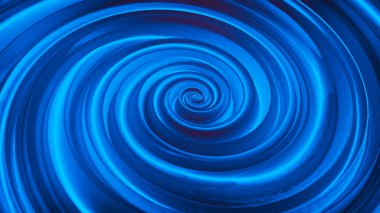 Soyut mavi dairesel arka plan dönüş efektiyle. Dairesel renkli dijital ses dalgası. Mavi soyut girdap arka planı. Moire soyut dokusu. Posterler, broşürler, kapaklar, afişler için. Vektör