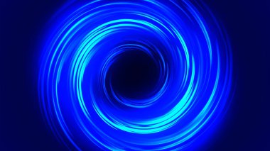 Parlak mavi uçlu tünel. Renkli radyal arka planın renkli etkisi. Soyut yuvarlak arka plan. Renkli kıvrımlar, spiraller ve küreler. Değişik renkte halkalar ve daireler. Huni. Vektör