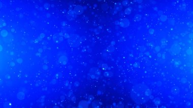 Yatay olarak uçan parlak parçacıkların renkli arkaplanı. Dinamik parçacıklar uzayda kaotik bir şekilde yüzerler. Parıldayan parçacıklar. Havada gerçek renkli parçacıklar var. 3B görüntüleme