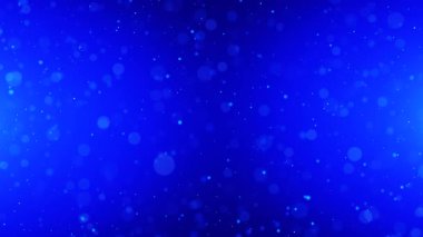 Yatay olarak uçan parlak parçacıkların renkli animasyon arkaplanı. Dinamik parçacıklar uzayda kaotik bir şekilde yüzerler. Parıldayan parçacıklar. Havada gerçek renkli parçacıklar var. 4k animasyon.