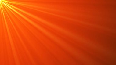 Sarı-turuncu animasyon ışık ışınları ışık arka planında izole edilmiş. Sahnede parlak spot ışıkları, ışık arka planında hareket eden ışınlar, harmanlama modu için. 4k animasyon.