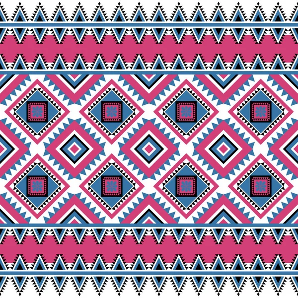 Geometrisches Ethno Muster Mit Quadratischem Dreieck Diagonal Abstraktes Ornamentdesign Für — Stockvektor