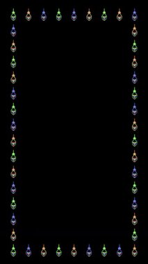 Animasyon dikey romantik pikseller