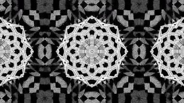 Siyah ve beyaz çiçek Dürbünü desen