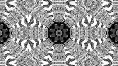 Siyah ve beyaz çiçek Dürbünü desen