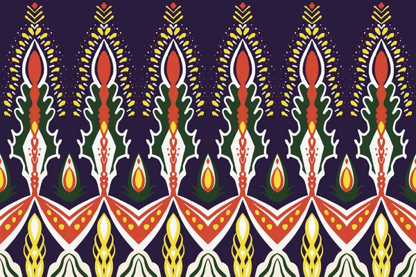 Παραδοσιακό Μεξικάνικο Μοτίβο Πολύχρωμο Εθνικό Στολίδι Λαϊκό Στυλ Κεντήματος Σχεδιασμός — Φωτογραφία Αρχείου