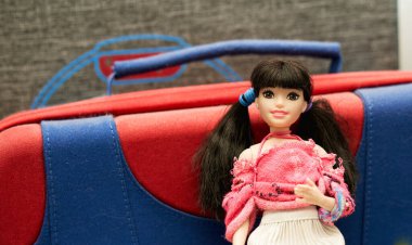 Bangkok, Tayland, 2 Kasım 2021-Barbie oyuncak bebek.