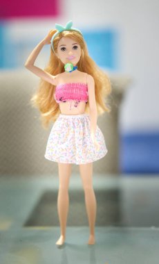 Süsleme oyuncaklı Barbie bebek