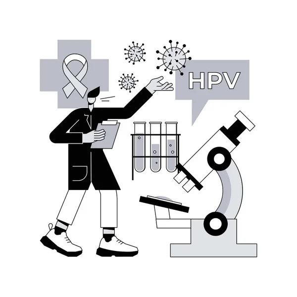 Facteurs Risque Pour Illustration Vectorielle Abstraite Concept Vph Transmission Virus — Image vectorielle