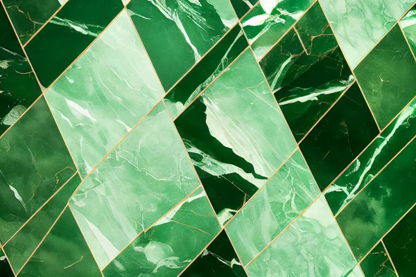 Green and white marble abstract background. Decorative acrylic paint pouring rock marble texture. Horizontal Green and white geometric abstract pattern.