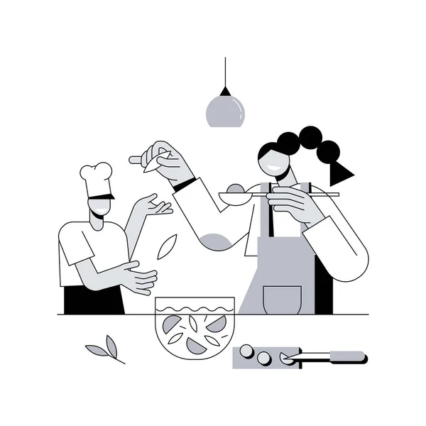 Карантинная Кулинарная Абстрактная Концепция Векторная Иллюстрация Семейный Рецепт Готовить Дома — стоковый вектор