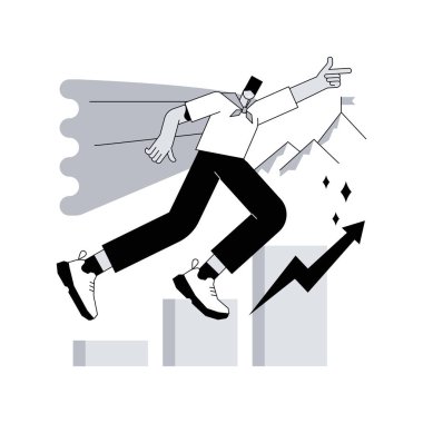 Trafik soyut konsept vektör illüstrasyonunda artış. Trafik artışı, seo, arama motoru optimizasyonu, web sitesini geliştirme, ziyaretçi büyümesi, dijital tanıtım stratejisi ve soyut metafor.