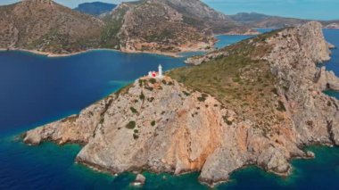 Şimdiki Aydın 'da yer alan antik Knidos kentinin hava manzarası