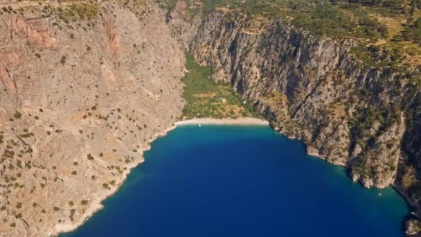 Cañón Vista Alta Del Valle Mariposa Fethiye Turquía Concepto Viaje — Vídeos de Stock